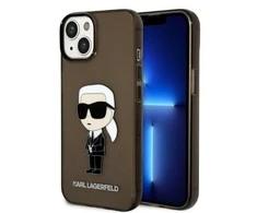 Dėklas Karl Lagerfeld KLHCP14MHNIKTCK IPHONE 14 PLUS / 15 PLUS 6.7 "Juodas / Juodas HARDCASE IKONIK Karl Lagerfeld