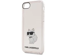Apple iPhone SE 2022 / SE 2020 / 7 / 8 Karl Lagerfeld dėklas Ikonik Choupette (KLHCI8HNCHTCP) rožinės spalvos
