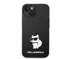 Karl Lagerfeld dėklas, skirtas iPhone Pro 14 6,1" KLHCP14LSNCHBCK juodas HC Silicone NFT Choupette