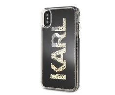 Dėklas Karl Lagerfeld Karl Logo Glitter iPhone X/Xs Case - Juodas