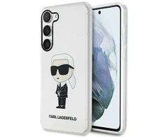 Karl Lagerfeld dėklas, skirtas Samsung Galaxy S23 KLHCS23SHNIKTCT permatomas HC IML NFT Ikonik