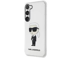 Karl Lagerfeld dėklas, skirtas Samsung Galaxy S23 KLHCS23SHNIKTCT permatomas HC IML NFT Ikonik