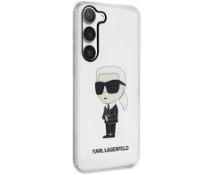 Karl Lagerfeld dėklas, skirtas Samsung Galaxy S23 KLHCS23SHNIKTCT permatomas HC IML NFT Ikonik