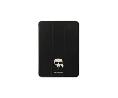 Karl Lagerfeld KLFC12OKMK Apple iPad 12.9" Pro 2021 Book dėklas planšetiniam kompiuteriui juodos spalvos Saffiano Karl Iconic