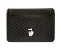 Nešiojamo kompiuterio dėklas 14" Karl Lagerfeld Saffiano Monogram Choupette (KLCS14SAKHPCK) juodos spalvos