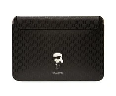 Nešiojamo kompiuterio dėklas 14" Karl Lagerfeld Saffiano Monogram Ikonik (KLCS14SAKHPKK) juodos spalvos