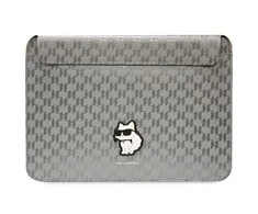 Karl Lagerfeld dėklas, skirtas KLCS16SAKHPCK 14” sidabrinis dėklas, skirtas Mono Saffiano Choupette