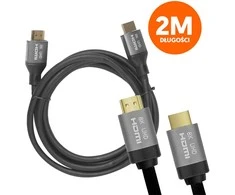 LTC Kabelis HDMI-HDMI (v2.1 | 8K | 2 m) juoda
