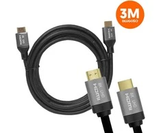 LTC Kabelis HDMI-HDMI (v2.1 | 8K | 3 m) juoda