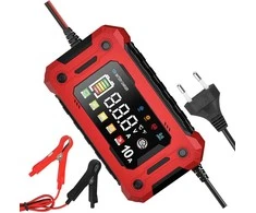 Lamex LTC Prostownik 10A 3.3-14.7V AGM GEL LiFePO4 automatinis LCD akumuliatorius