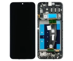 Touch LCD + jutiklinis skydelis Samsung Galaxy A14 A145 GH81-23540A GH81-23541A juodas rėmelis originalus