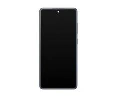 Touch LCD + jutiklinis skydelis „Samsung Galaxy S20 FE 5G G781 GH82-24214A GH82-24215A“, originalus debesies tamsiai mėlynas rėmelis