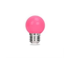 LED lemputė E27 G45 2W 230V rožinė 5vnt Forever Light