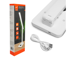 Lamex LED stalinė lempa 10W, 300045006000K, indukcinis įkrovimas, jutiklinis valdymas, reguliatorius, balta, LTC