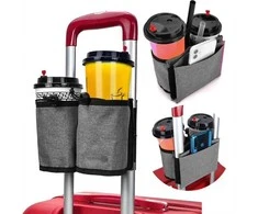 Tomtoc LUGGAGE CUP HOLDER Juodas