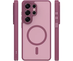 Dėklas Mag Matt case for Google Pixel 10 / 10 Pro maroon big hole
