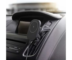 Maxlife automobilinis laikiklis oro grotelėms MXCH-16 magnetinis su belaidžiu įkrovimu juodos spalvos 15W