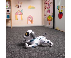 Maxlife nuotoliniu būdu valdomas šuo-robotas MXRD-100 baltos spalvos