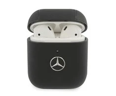 Mercedes Benz Apple AirPods Mercedes Cover Electronic Line (MEA2CSLBK) ausinių dėklas juodos spalvos