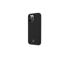 Mercedes Benz Apple iPhone 13 Pro Mercedes silikoninis dėklas MagSafe (MEHMP13LSILBK) juodos spalvos