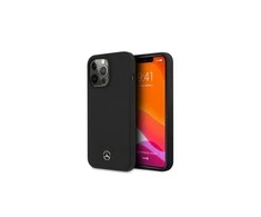 Mercedes Benz Apple iPhone 13 Pro Mercedes silikoninis dėklas MagSafe (MEHMP13LSILBK) juodos spalvos
