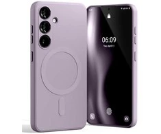 Mercury pusiau silikoninis „MagSafe“ dėklas, skirtas „Samsung Galaxy S26+“, alyvinės violetinės spalvos