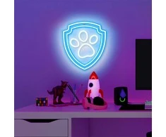 Pakabinamas šviestuvas Psi Patrol Pakabinamas neoninis LED "Paw Patrol" ant stiklo - Paw OW-130246