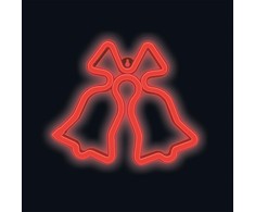 TelForceone Neon LED Kalėdiniai Varpėliai raudona FLNE17 Forever Light