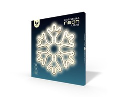 TelForceone Neon LED Kalėdų snaigė balta FLNE20 Forever Light