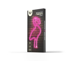 TelForceone Neon LED Light Flamingas rožinė Bat + USB FLNE18 Forever Light