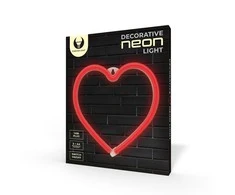 Neoninė LED šviesa HEART raudona šikšnosparnis + USB FLNE07 Forever Light