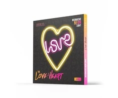 Neoninis LED šviestuvas LOVE HEART violetinis baltas NNE02 Neolia