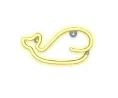 Neon LED Light Banginis šiltai balta Bat + USB FLNE09 Forever Light