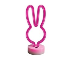TelForceone Neoninis LED ant stovo RABBIT rožinis FSNE04 Forever Light