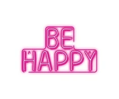 TelForceone Neon PLEXI LED BE HAPPY rožinė NNE10 Neolia