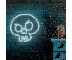 TelForceone Neoninis PLEXI LED GRAFFITI SKULL turkio spalvos FPNE15"Forever" šviesiai
