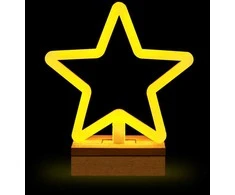 TelForceone Neon Wood Stand LED Žvaigždė šiltai balta FLNW04 Forever Light