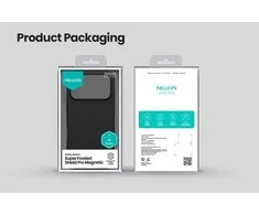 Nillkin Super Frosted PRO Magnetic Back dėklas skirtas Apple iPhone 17 Pro Max juodos spalvos
