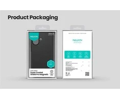 Nillkin Super Frosted PRO Magnetic Back dėklas skirtas Apple iPhone 17 juodos spalvos