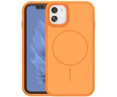 Dėklas Orange Frame Thin Mag case for iPhone 11 oranžinis