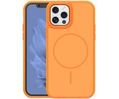 Dėklas Orange Frame Thin Mag case for iPhone 12 / 12 Pro 6,1" oranžinis