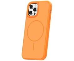 Dėklas Orange Frame Thin Mag case for iPhone 12 / 12 Pro 6,1" oranžinis