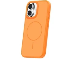 Dėklas Orange Frame Thin Mag case for iPhone 16 6,1" oranžinis