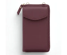 PHONE BAG WITH WALLET FUNCTION (18*11*5CM) Raudonas