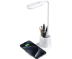 Rebeltec stalinė lempa su indukciniu įkrovimu QI Rebeltec W601 15W didelės spartos W601 balta