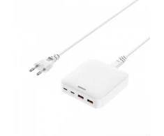 Įkroviklis Remax ŁAD SIEC PODRÓŻNA REMAX DONGFENG 65W RP-U183 GaN PD QC 2xUSB-C/2xUSB Baltas