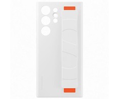 Dėklas Samsung Galaxy S23 silikoninis rankenos dangtelis Baltas
