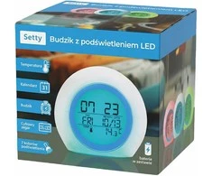 Mėlyna Setty alarm clock with LED light mėlynas JZ-212