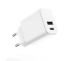 Maxlife "Setty" įkroviklis 1x USB + USB-C 3A 20W baltos spalvos