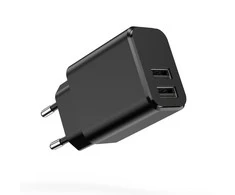 Setty įkroviklis 2x USB 3A juodas